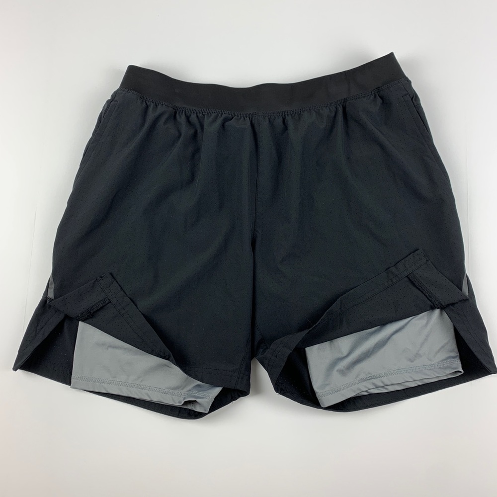 Skora Two in One Running Shorts Black XL